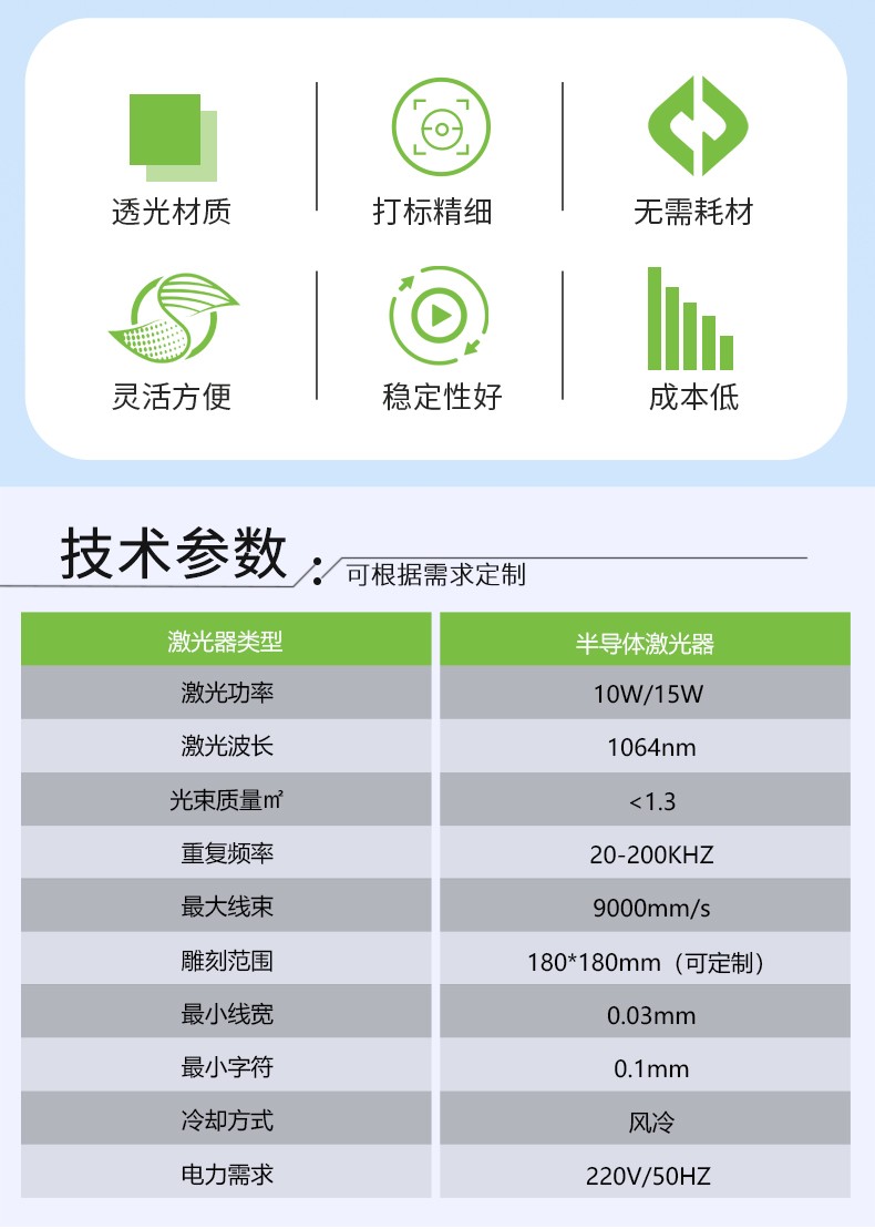 端泵激光打标机，透光材料激光打标机，端面泵激光打标机厂家，端泵激光打标机多少钱-鑫镭激光